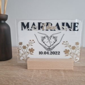 Plaque acrylique Marraine