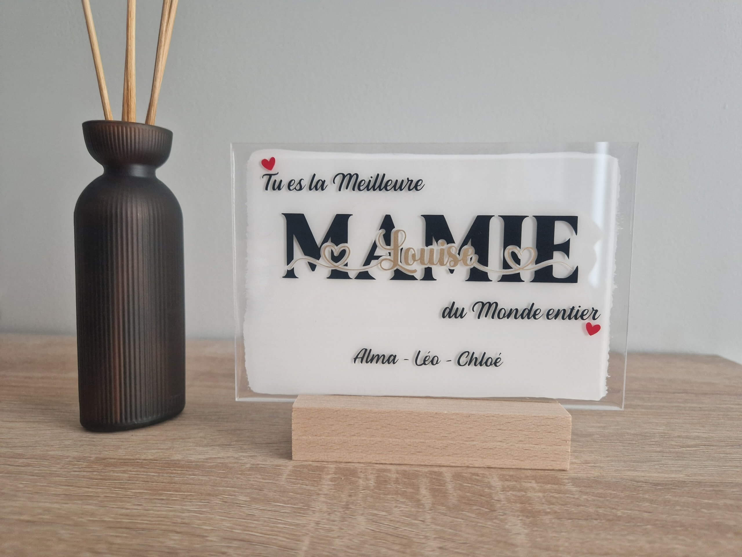 plaque acrylique personnalisée “meilleure Mamie du monde” plaque acrylique personnalisée “meilleure Mamie du monde”