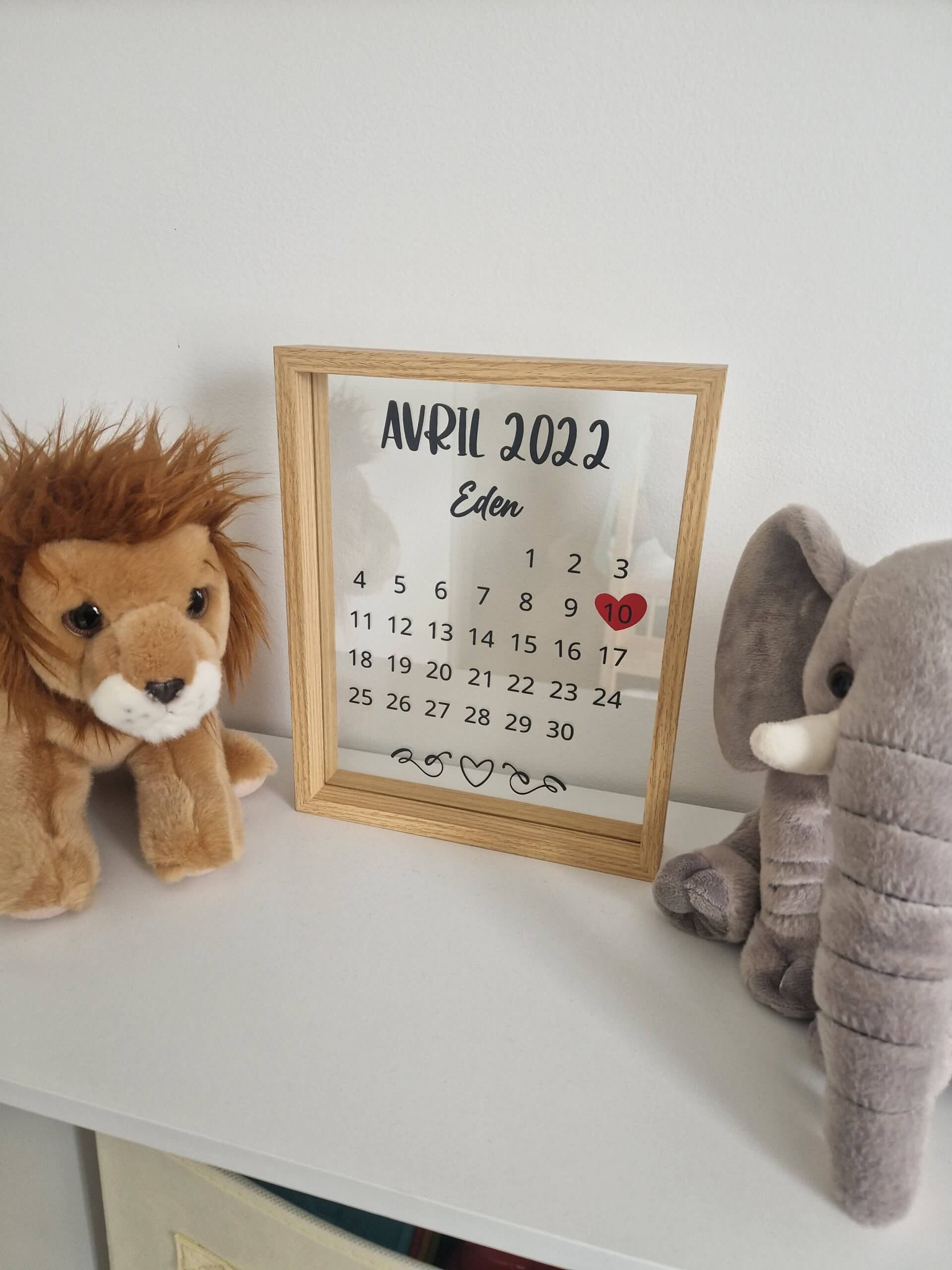 cadre flottant calendrier de naissance cadre flottant calendrier de naissance Eden