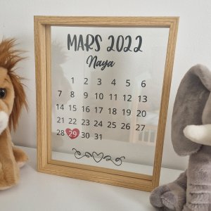 Les Cadres cadre flottant calendrier de naissance