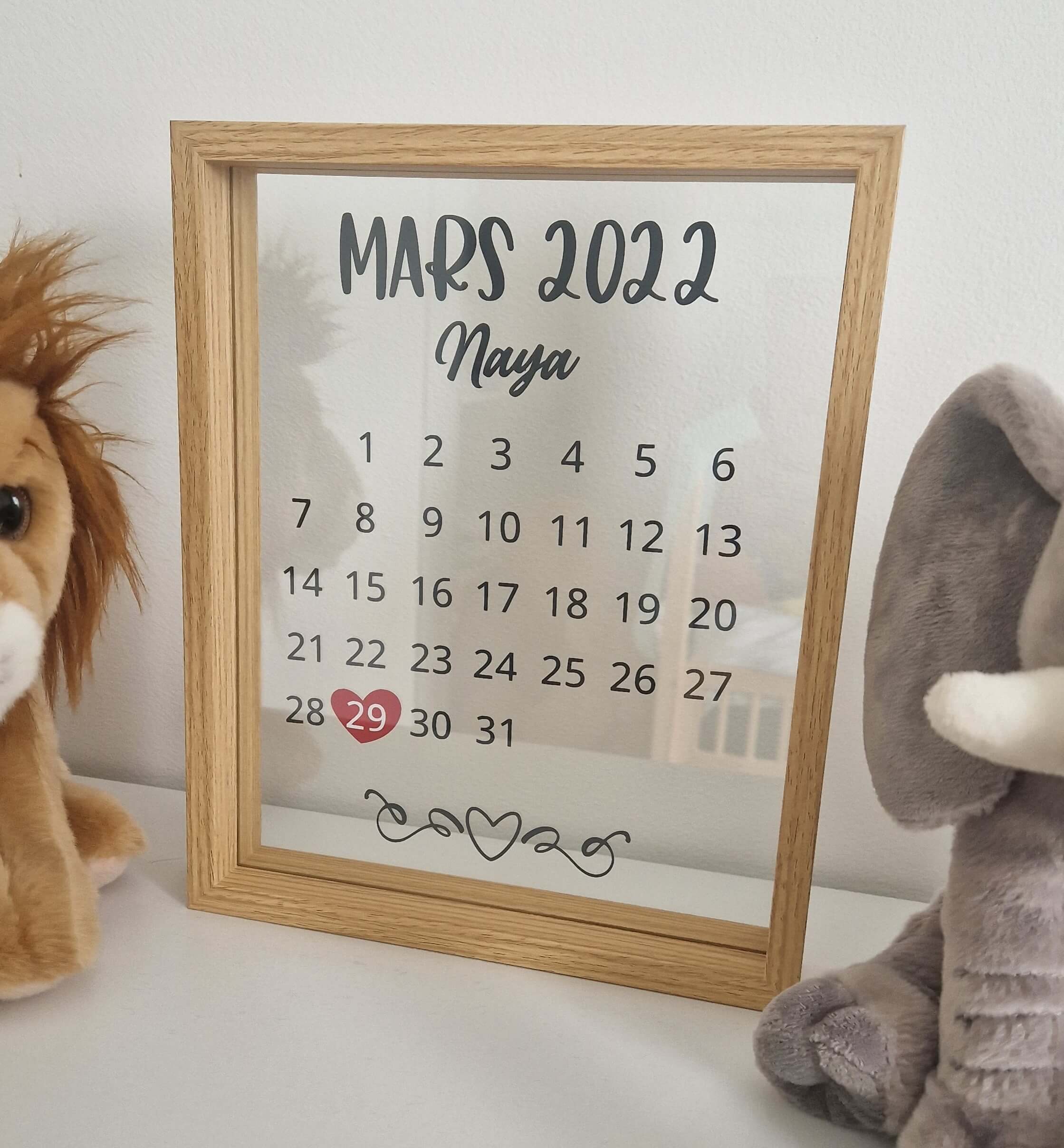 cadre flottant calendrier de naissance cadre flottant calendrier de naissance