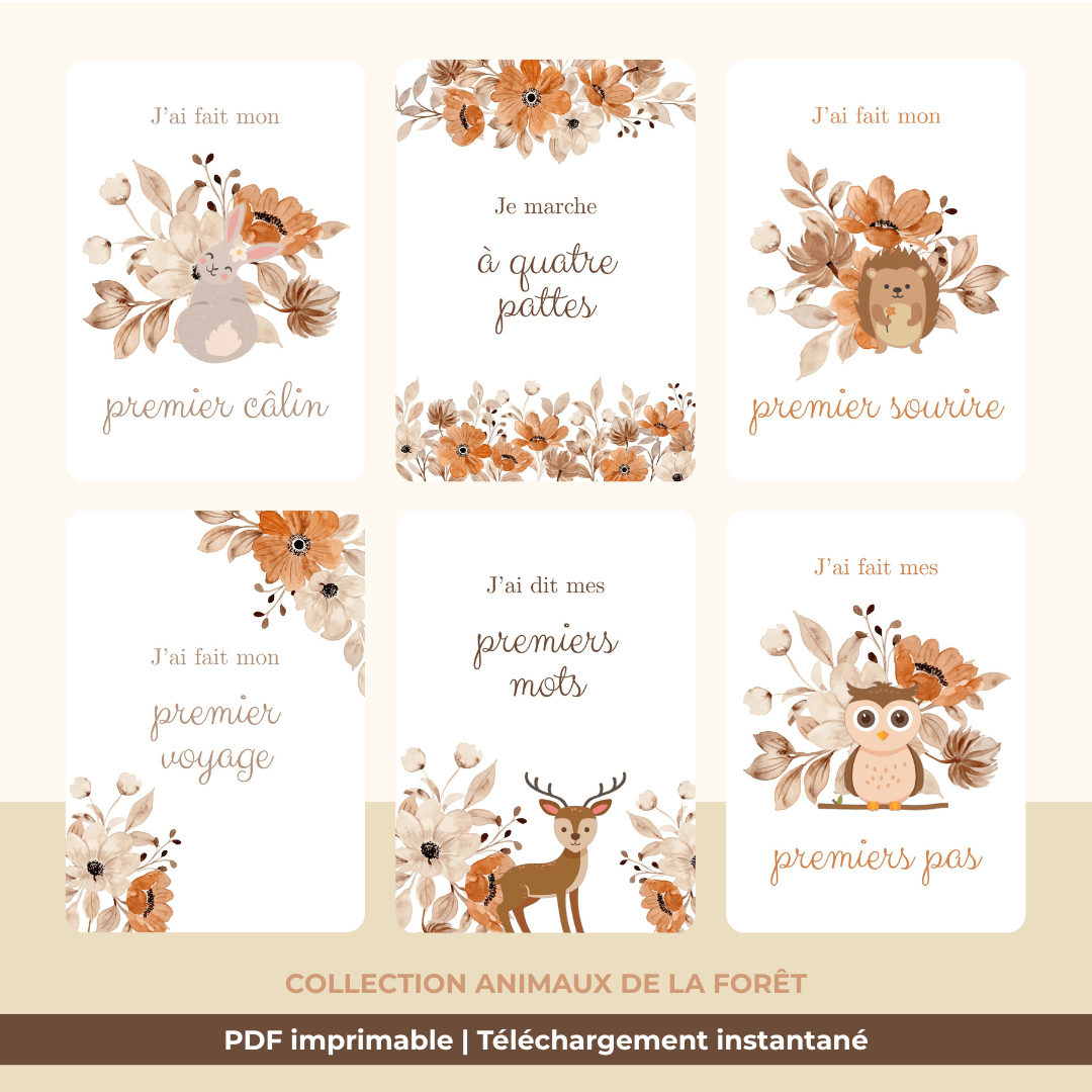 cartes Étapes bébé & premières fois cartes Étapes bébé & premières fois