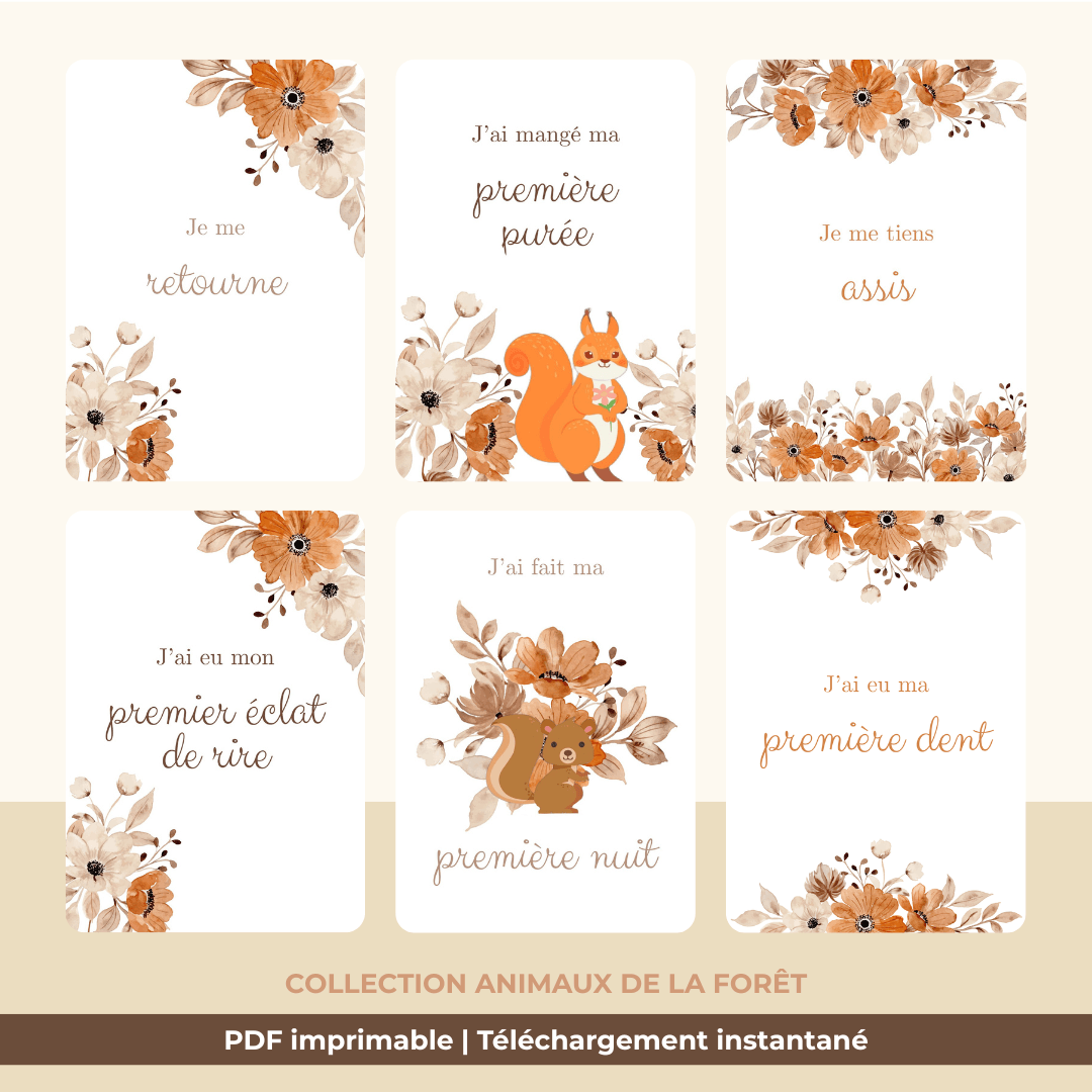 cartes Étapes bébé & premières fois cartes Étapes bébé & premières fois
