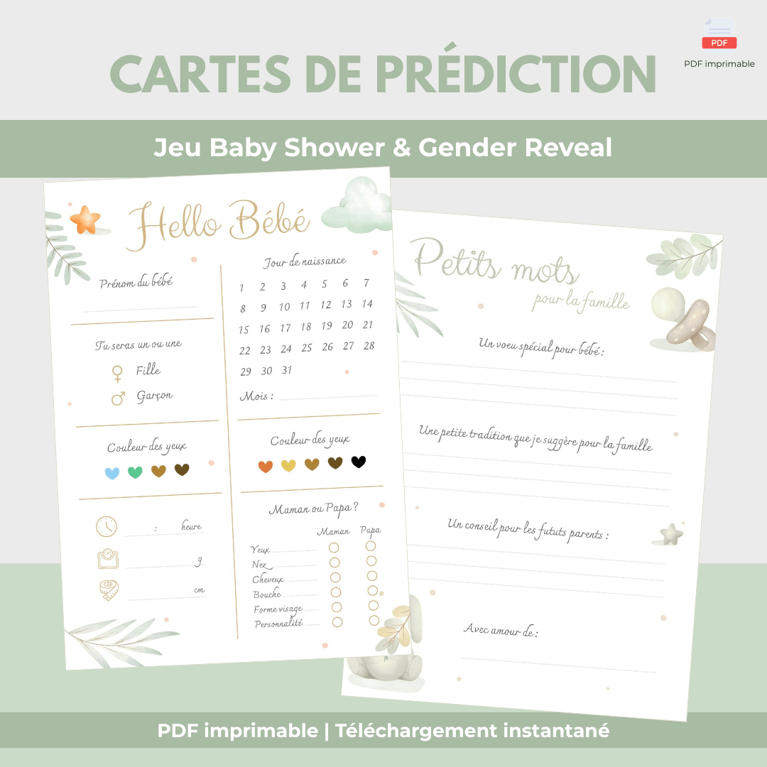 cartes pronostics bébé cartes pronostics bébé