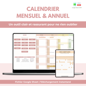 Ressources calendrier mensuel & annuel