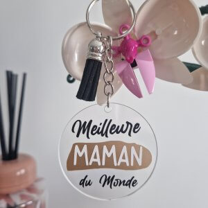 Accessoires porte clés "meilleure maman du monde"