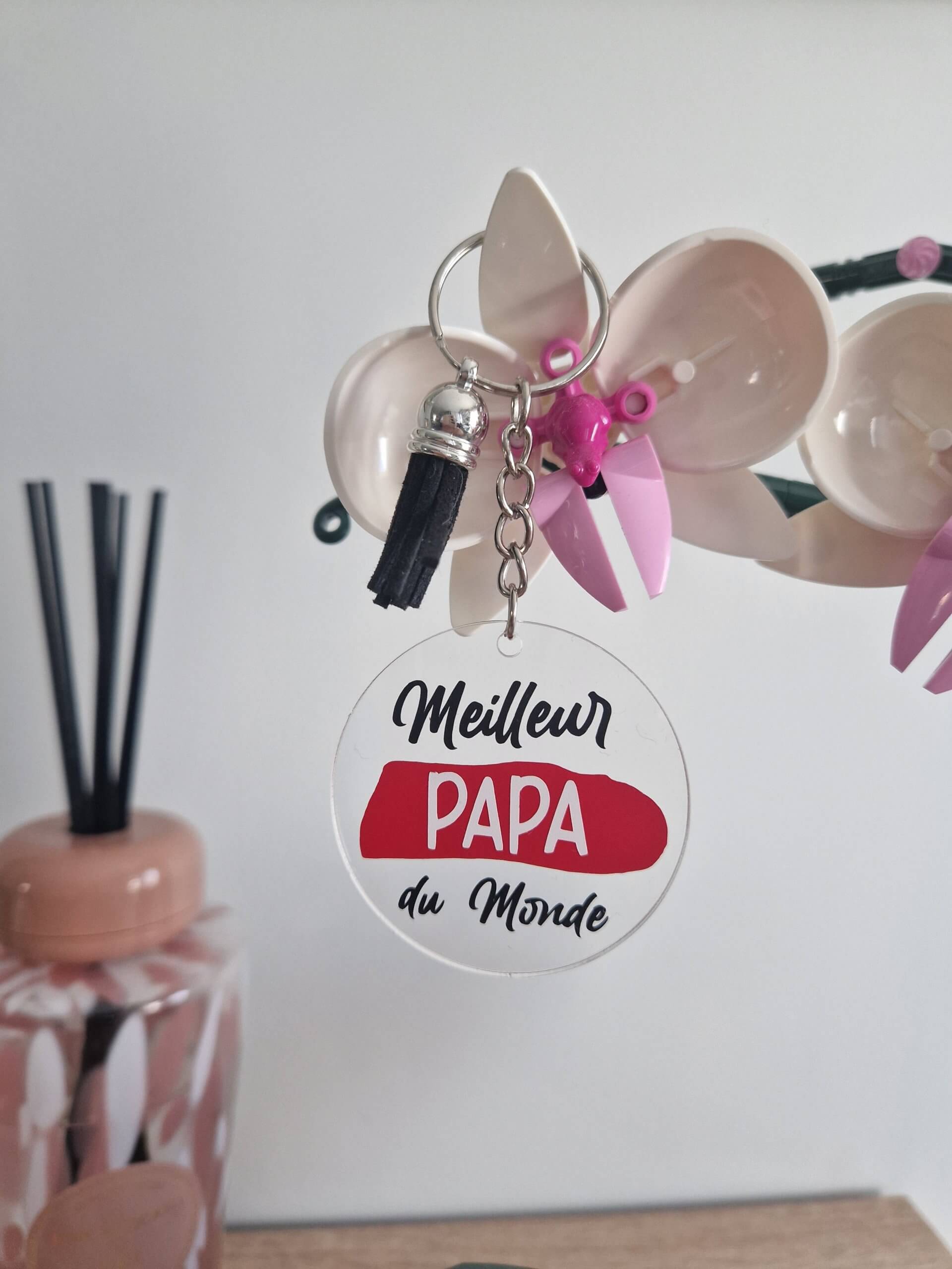porte clés "meilleur papa du monde" porte clés "meilleur papa du monde"