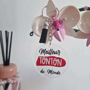 Accessoires porte clés "meilleur Tonton du monde"