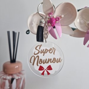 Accessoires porte clés "super nounou"