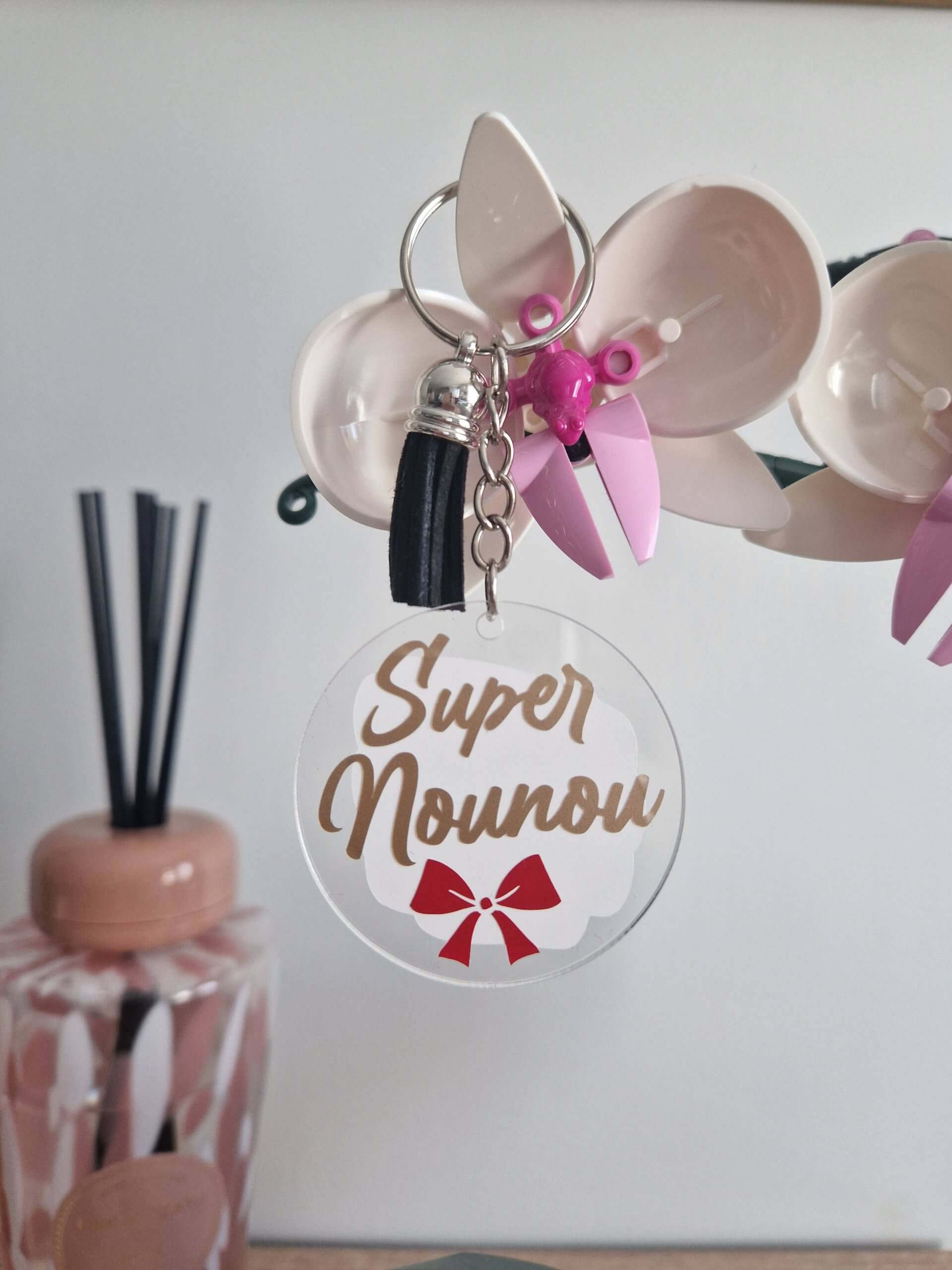 porte clés "super nounou" porte clés "super nounou"
